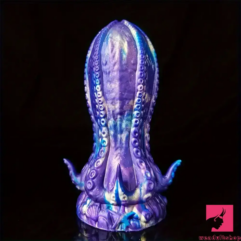 5.5in 6.3in 8.26in 9.64in Gourd Egg Starry Sky Silicone Soft Octopus Dildo