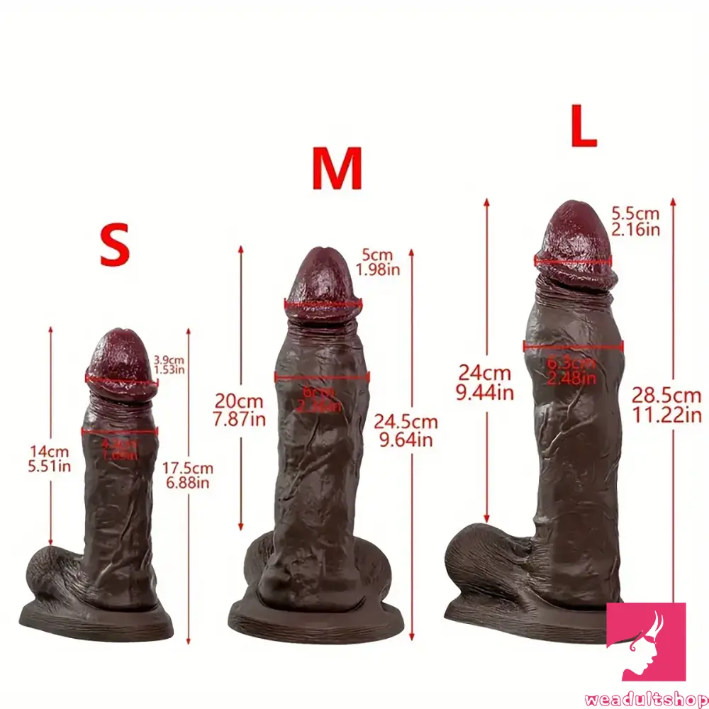 6.88in 9.64in 11.22in Realistic Big G-Spot Silicone Dildo For Adult Love