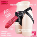 10.01in Silicone Soft Big Strap On Wearable Dildo For Gay Lesbian