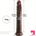 13.58in Realistic Large Long Silicone Soft Anal Dildo For Couple Sex