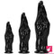 6.3in 8.66in 11.02in Women Using Large Black Thick Hands Fist Dildo