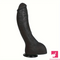 7.28in 8.27in 10.04in Soft Real Ebony Big Looking Silicone Anal Dildo