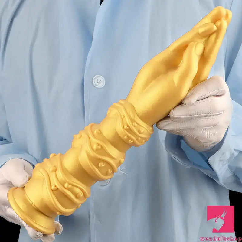 7.28in 9.84in 13.38in Premium Silicone Soft Fist Hands Big Dildo