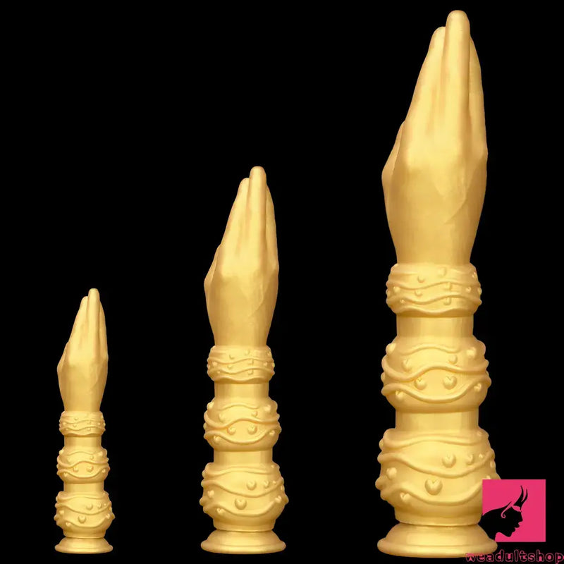 7.28in 9.84in 13.38in Premium Silicone Soft Fist Hands Big Dildo