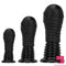6.1in 8.46in 10.43in Fantasy Black Large Dildo Butt Plug For Fisting Orgasm