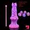 7.99in Silicone Soft Big Knot Alien Ovipositor Dildo For Female Lay Eggs