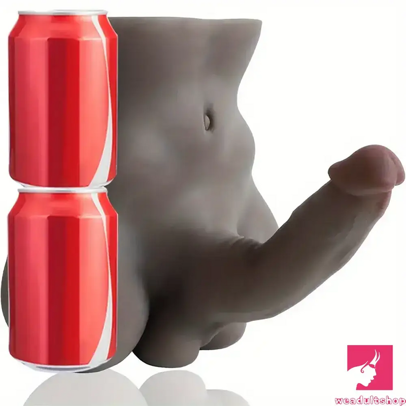 7in Lifelike Silicone Flexible Dildo With Sex Torso Female Adult Toy
