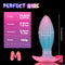 4.5in 5.67in 7.6in Small Silicone Soft Fluorescent Luminous Butt Plug Dildo