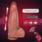 9.45in Ten Modes Thrusting Vibrating Heating Silicone Remote Sex Dildo