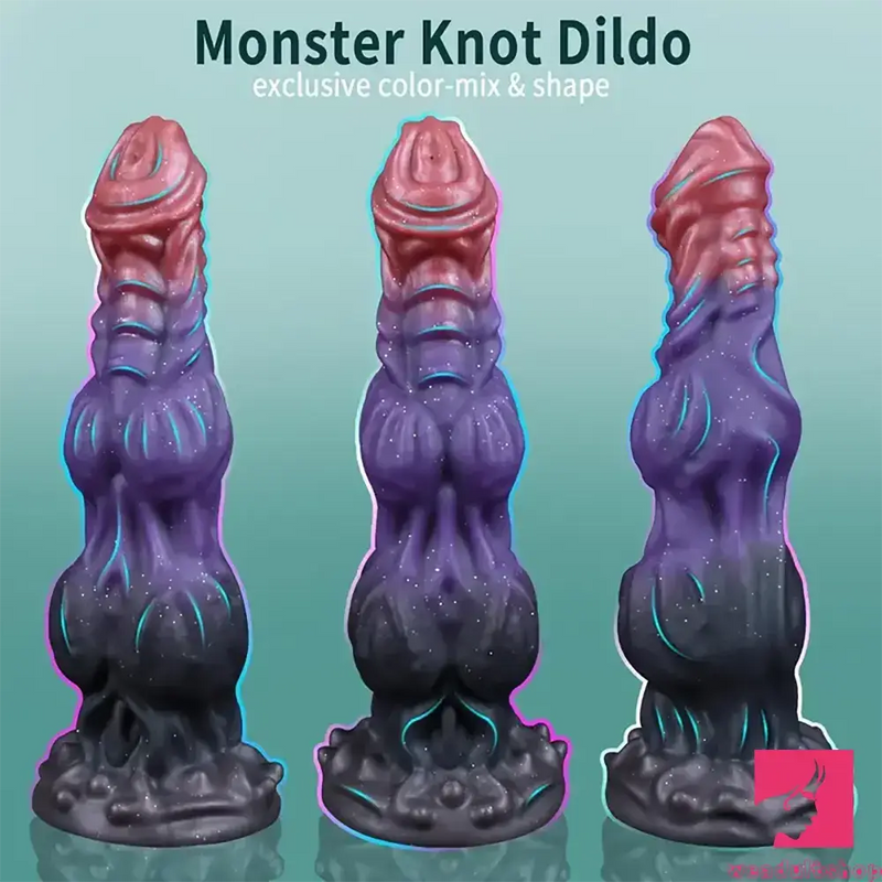 9.4in Fantasy Monster Silicone Soft Ejaculating Dildo For Female Orgasm
