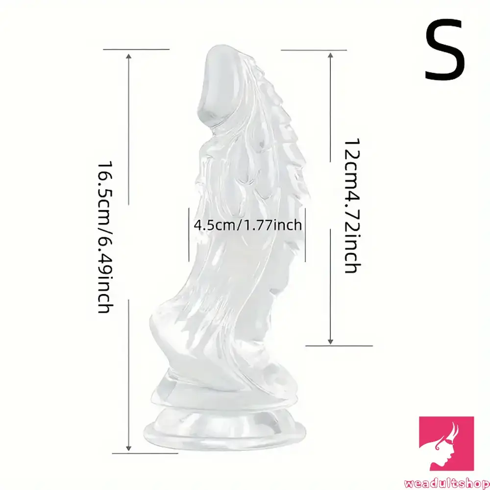 6.49in 7.48in 8.8in Clear Dragon Monster Dildo For Women Love Adult