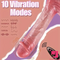 9in Silicone Thrusting Vibrating Rotation Heating Electric Dildo