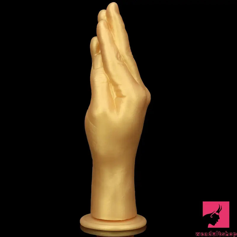 6.3in 8.66in 11.02in Gold Hands Silicone Soft Big Dildo For Fisting Toy