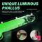 6.5in 7.3in 8.26in 9.44in Luminous Crystal TPE Flexible Double-Layer Dildo