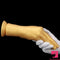6.3in 8.66in 11.02in Gold Hands Silicone Soft Big Dildo For Fisting Toy