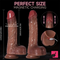 8.66in Silicone 4in1 Heating Thrusting Vibrating Rotation Female Dildo