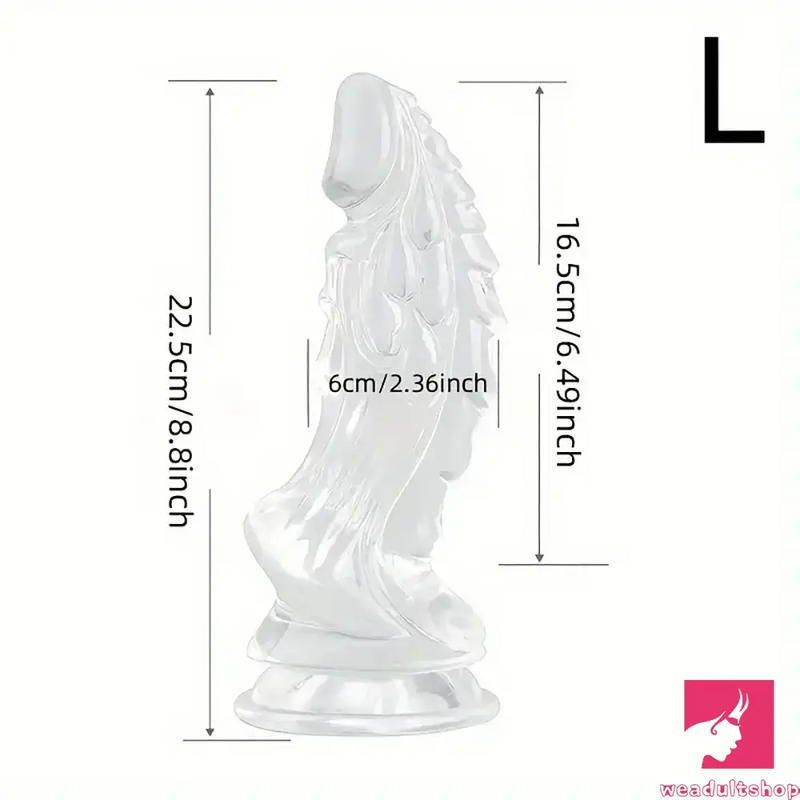 6.49in 7.48in 8.8in Clear Dragon Monster Dildo For Women Love Adult