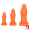 7.87in 10.43in 12.6in Fantasy Silicone Flexible Big No Eggs Dragon Dildo