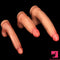 10.03in 9.25in 13in Soft Silicone Big Lifelike Dual Density Real Dildo