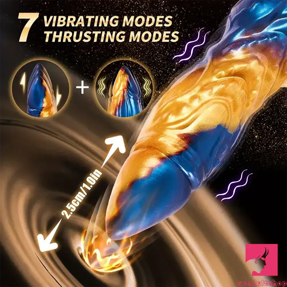 9.25in 3in1 Fantasy Monster Thrusting Dildo Vibrator For Anal Orgasm 9.25in 3in1 Fantasy Monster Thrusting Dildo Vibrator For Anal Orgasm