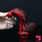 6.1in Silicone Soft Red Black Dildo For G-Spot Anal Stimulation Women Sex