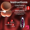 9.45in Ten Modes Thrusting Vibrating Heating Silicone Remote Sex Dildo