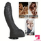 7.28in 8.27in 10.04in Soft Real Ebony Big Looking Silicone Anal Dildo