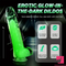 6.5in 7.3in 8.26in 9.44in Luminous Crystal TPE Flexible Double-Layer Dildo