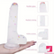 7.8in Realistic Confetti Silicone Soft Dildo For Anus Vaginal Orgasm