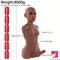 7.09in Silicone Flexible Dildo With Male Sex Torso For Hands-Free Anus