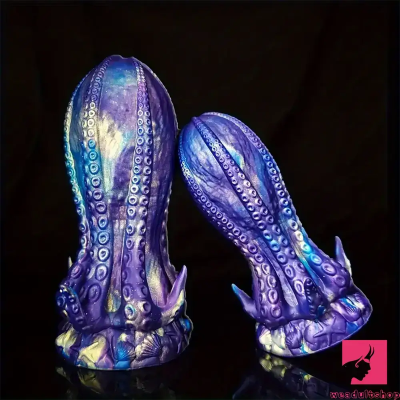 5.5in 6.3in 8.26in 9.64in Gourd Egg Starry Sky Silicone Soft Octopus Dildo