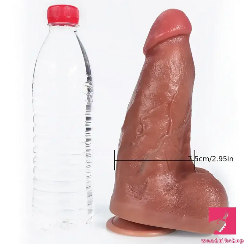 9.06in Superb Skin Thick Real Silicone Big Dildo For Women Men