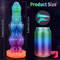 9.65in Real Silicone Soft Glowing Fantasy Dildo For Anal Expansion