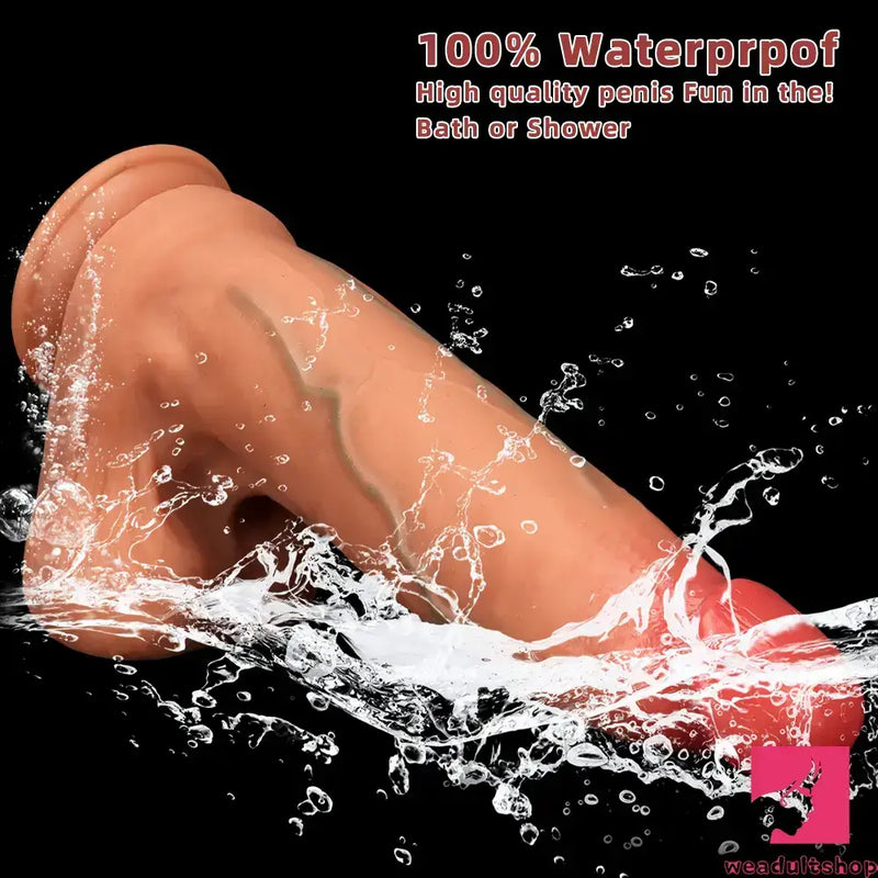 10.03in 9.25in 13in Soft Silicone Big Lifelike Dual Density Real Dildo
