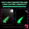 6.5in 7.3in 8.26in 9.44in Luminous Crystal TPE Flexible Double-Layer Dildo