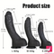 7.28in 8.27in 10.04in Soft Real Ebony Big Looking Silicone Anal Dildo