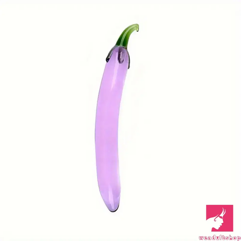 Multiple Lengths Colors Fruit Vegetable Clear Glass Anal Plug Dildo