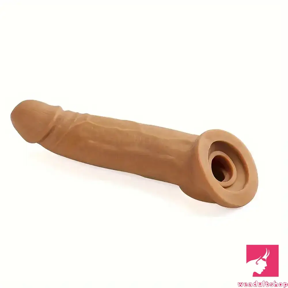 8.27in Lifelike Big Dildo Cock Sleeve For Penis Extension Adult Toy 8.27in Lifelike Big Dildo Cock Sleeve For Penis Extension Adult Toy