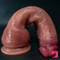 9.05in 10.43in 11.02in 12.2in 13.58in Soft Silicone Large Real Dildo