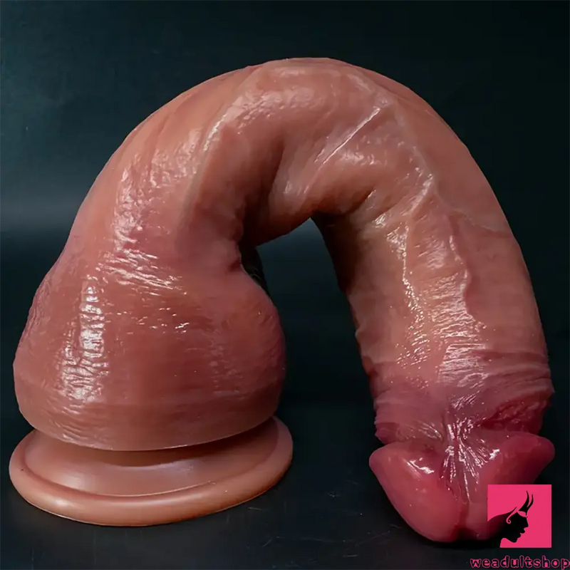 9.05in 10.43in 11.02in 12.2in 13.58in Soft Silicone Large Real Dildo