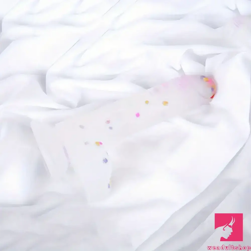 7.8in Realistic Confetti Silicone Soft Dildo For Anus Vaginal Orgasm
