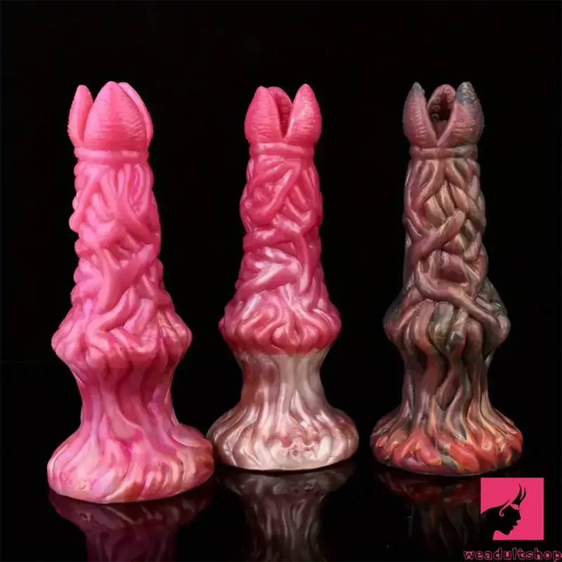 7.99in Silicone Soft Big Knot Alien Ovipositor Dildo For Female Lay Eggs