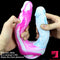 8.46in 7.48in Mixed Colors Double Heads Dildo With Suction Cup