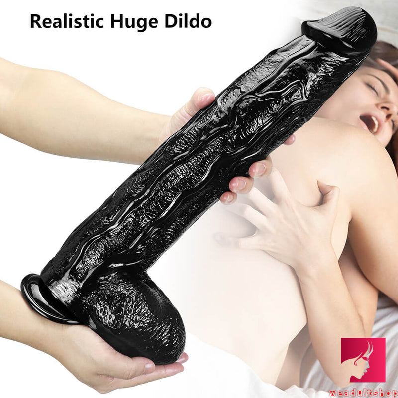 16.53in Lifelike Skin Feeling Big Thick Dildo For Women Sex Toy