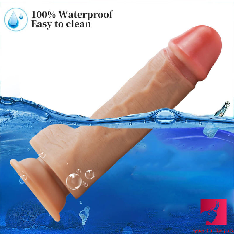 7.67in Premium Flexible Silicone Double Layer Dildo For Women