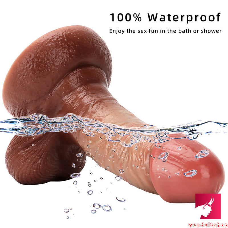 6.9in 7.67in 8.66in 9.44in Silicone Soft Flesh Skin Feeling Dildo