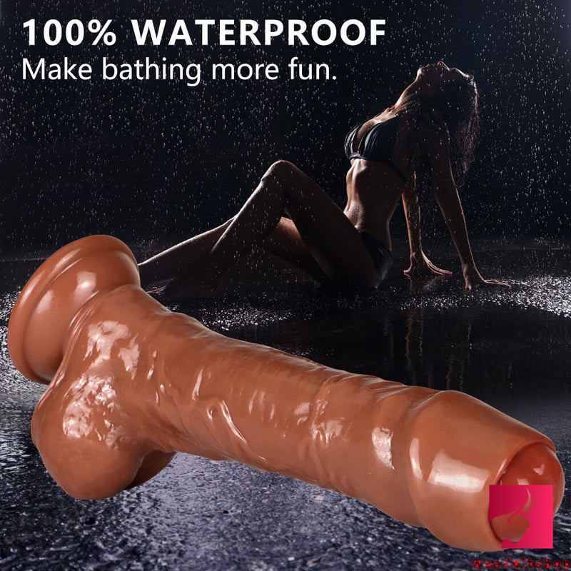 8.07in Lifelike Big Uncut Dildo With Suction Cup Women Sex Toy