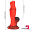 8.66in Mixed Colors Odd Dual Layer Silicone Dildo With Suction Cup