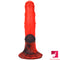 8.66in Mixed Colors Odd Dual Layer Silicone Dildo With Suction Cup