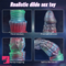 8.46in Forest Iron Spike Odd Monster Anal Dildo With Blue Night Light
